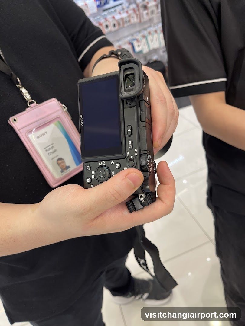 Sony Camera Display in Store