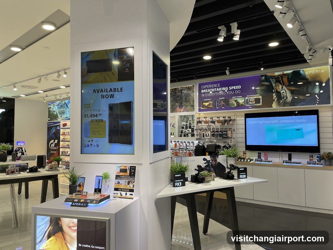 Electronics Store Interior Display