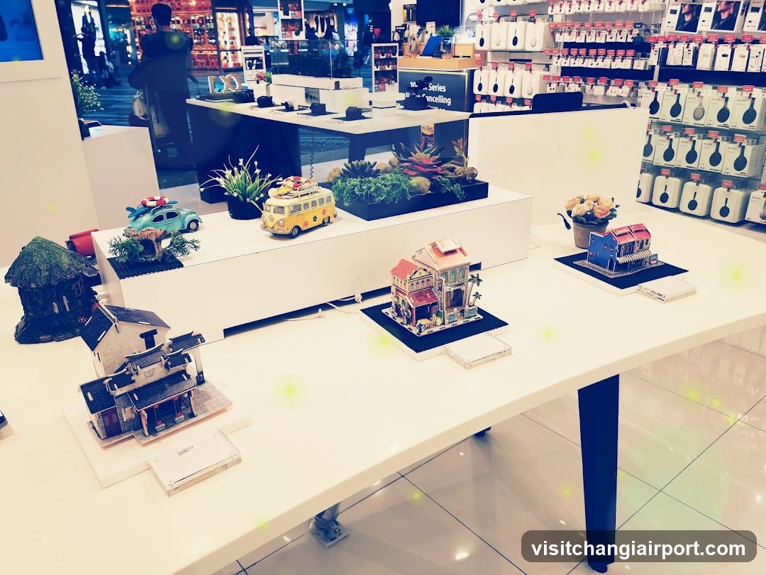 Miniature Model Display in Retail Store