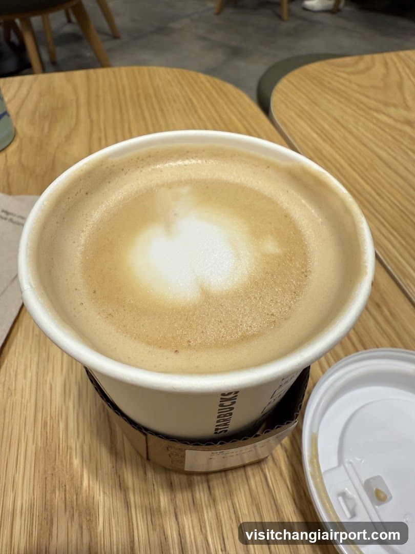 Latte in Starbucks Cup