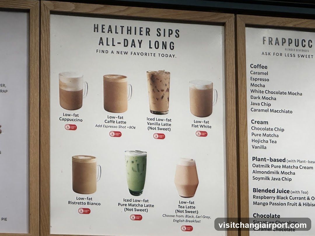 Healthier Sips Menu Board