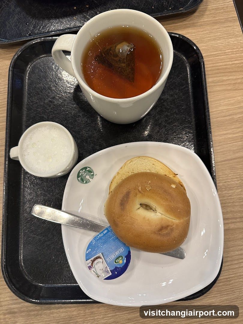 Starbucks Bagel and Tea Tray
