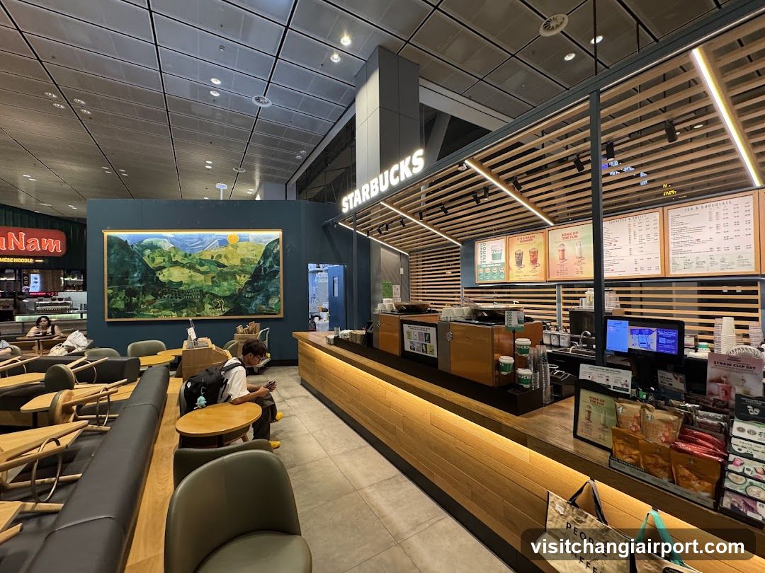 Starbucks Interior with Menu Board