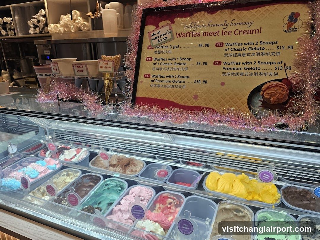 Ice Cream and Waffle Display