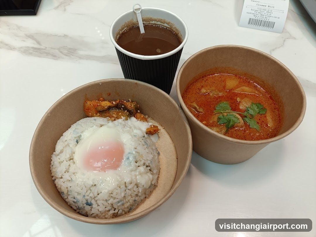 Food on table