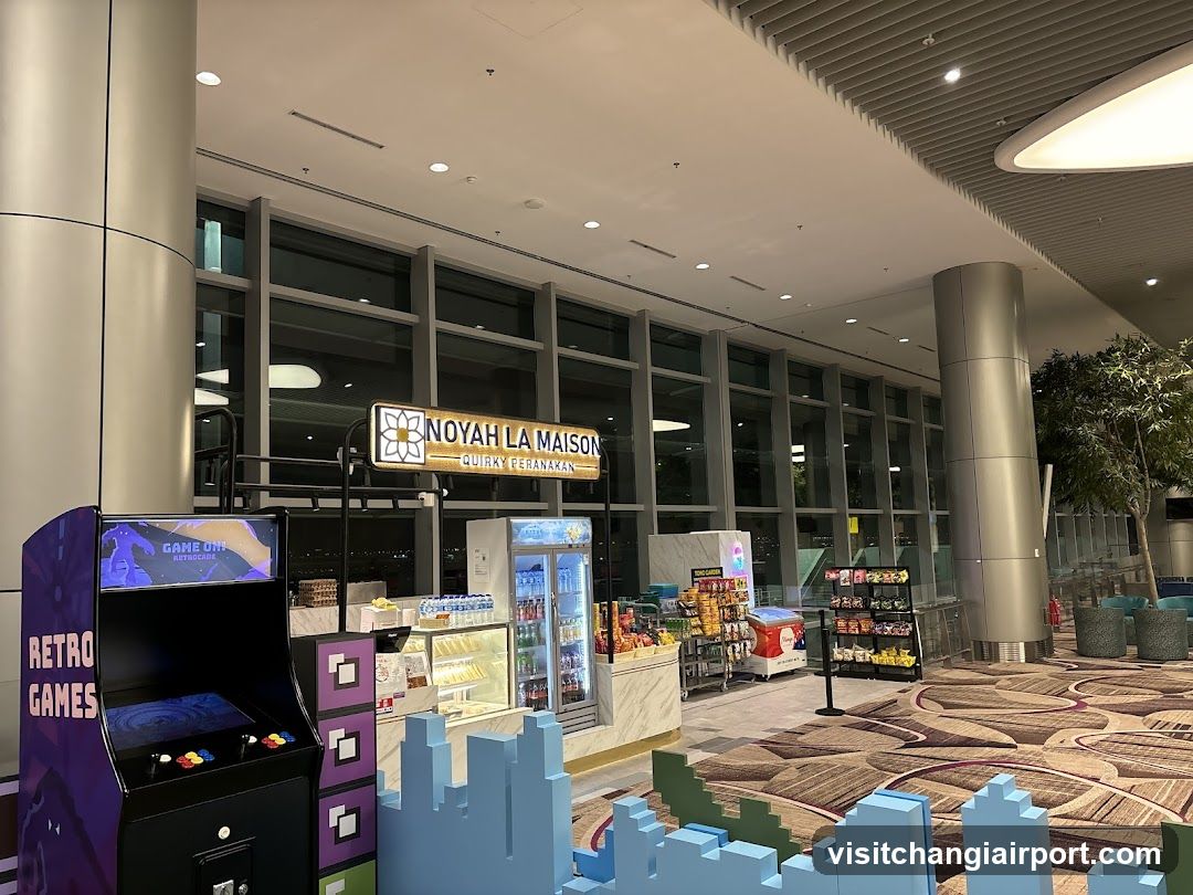 Retro Arcade and Snack Shop Interior