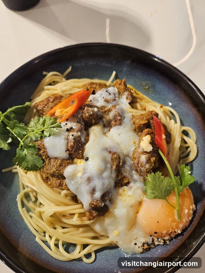 Spaghetti with Meat Sauce and Egg