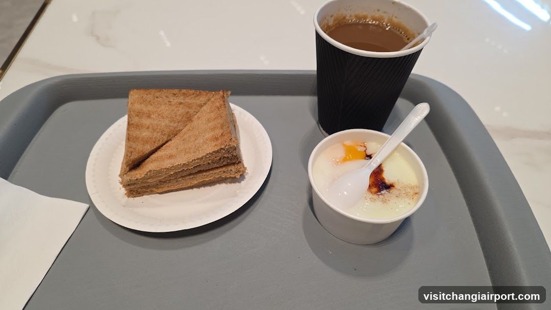 Breakfast Tray with Toast and Yogurt