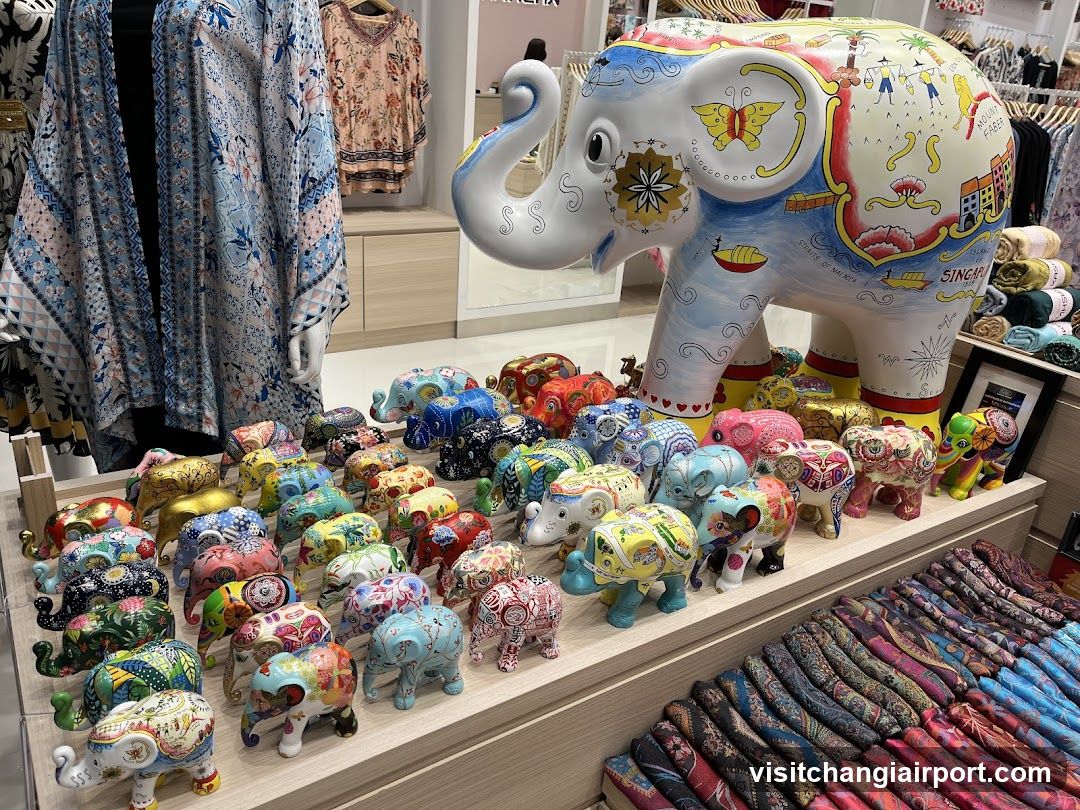 Decorative Elephant Figurines Display
