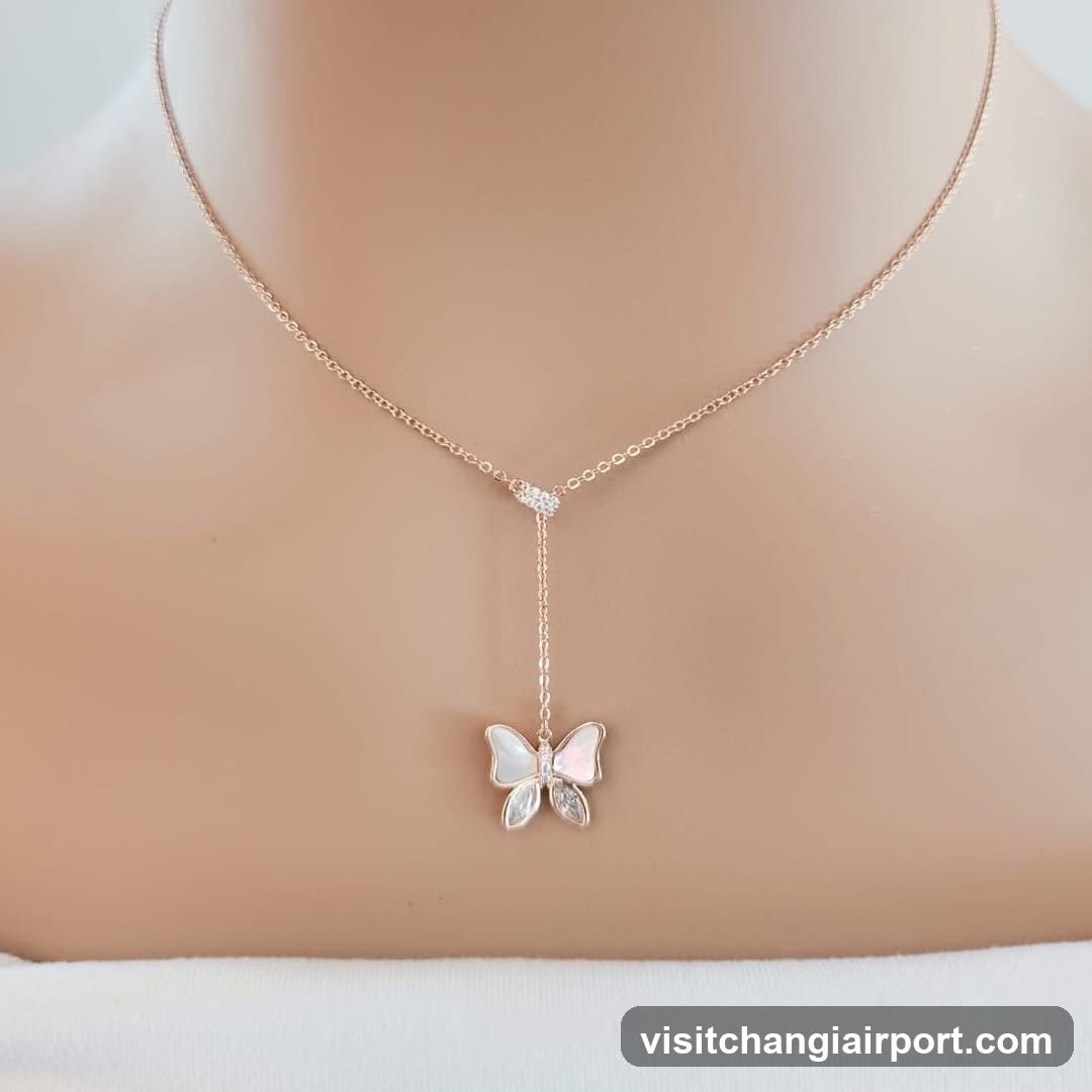 Butterfly Necklace on Mannequin