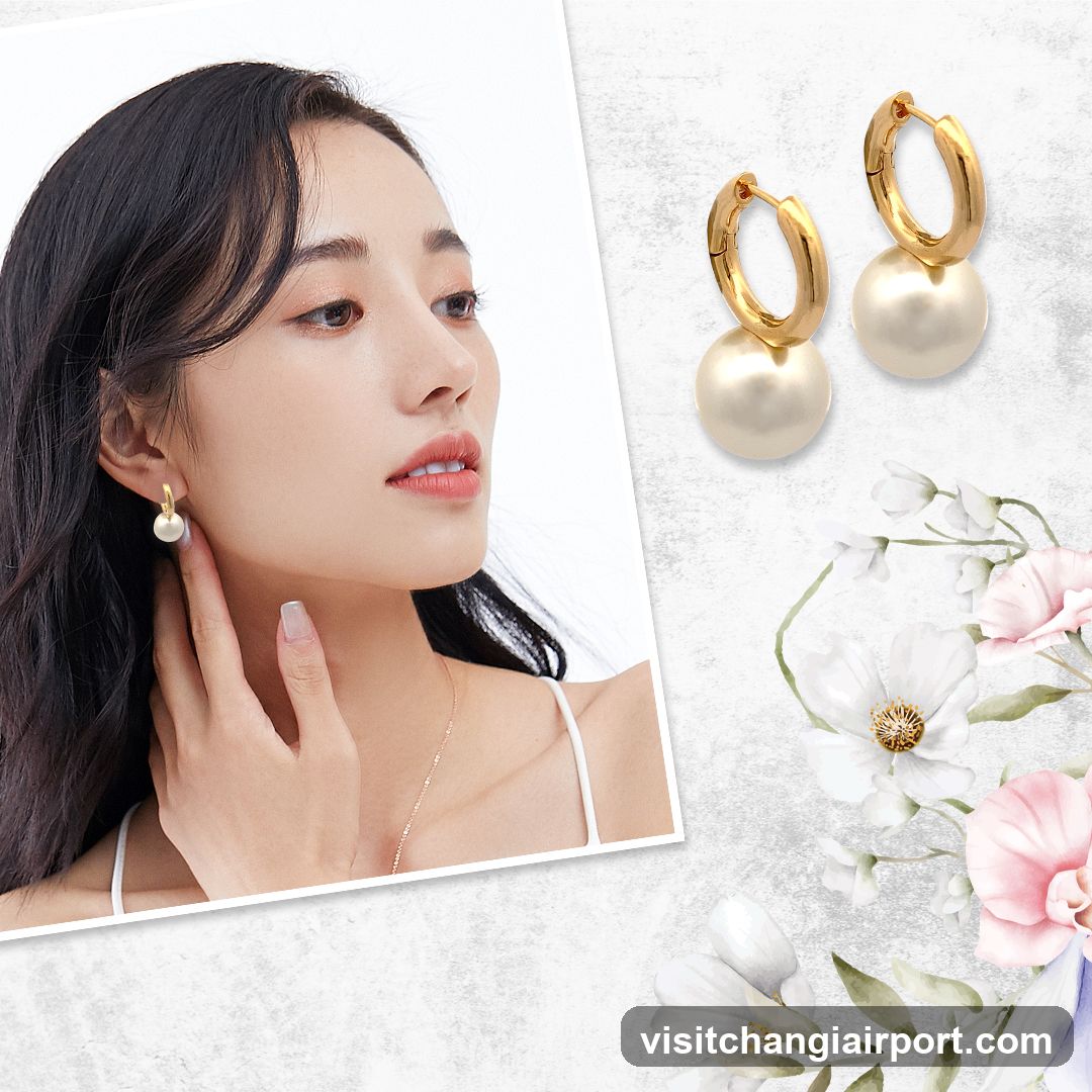 Pearl Hoop Earrings