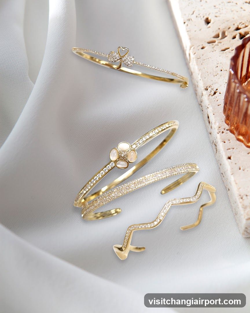 Gold Bangle Jewelry Display