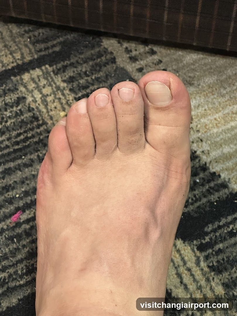 Foot on Carpet