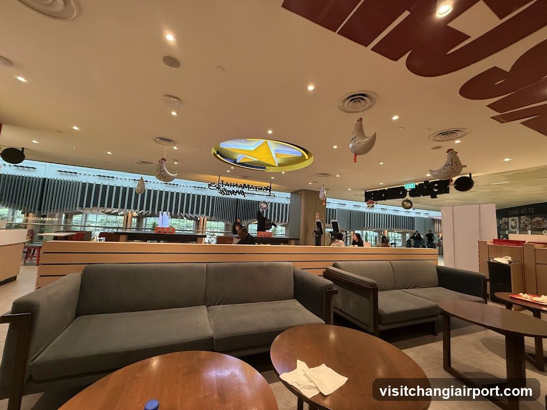 Restaurant Interior with Buffet and Seating Area