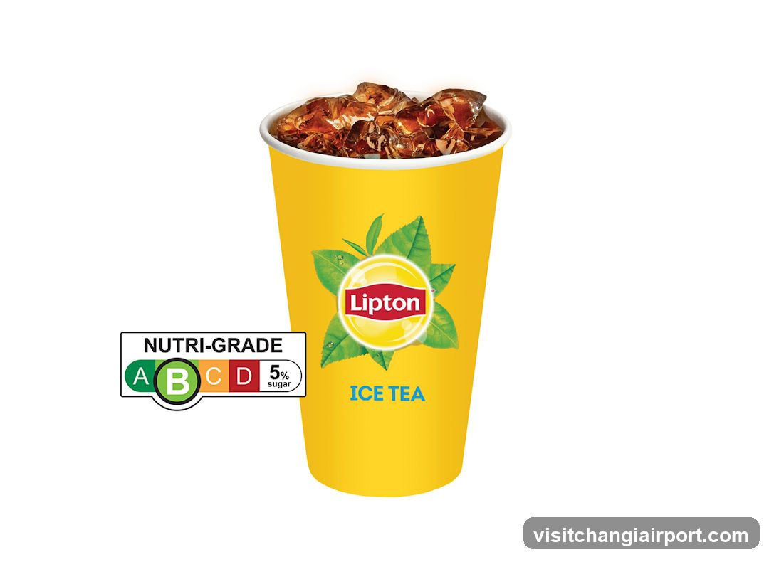 Lipton Ice Tea Cup with Nutri-Grade Label