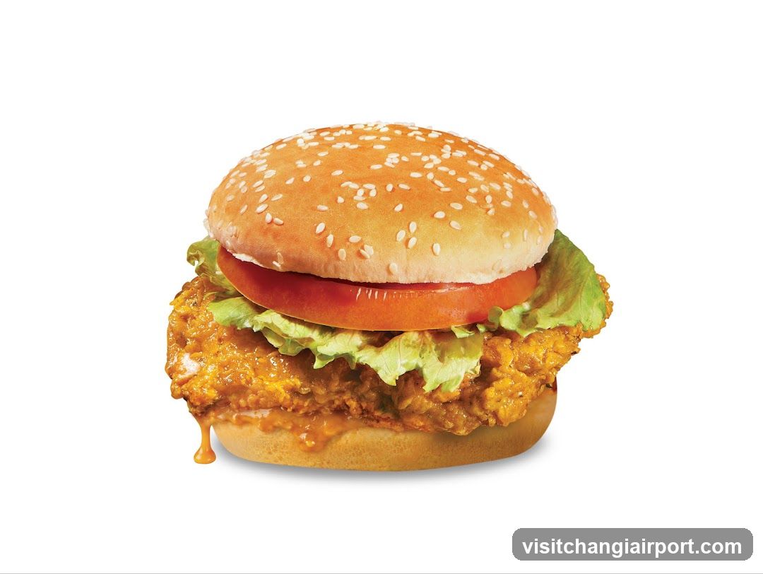 Chicken Burger with Sauce