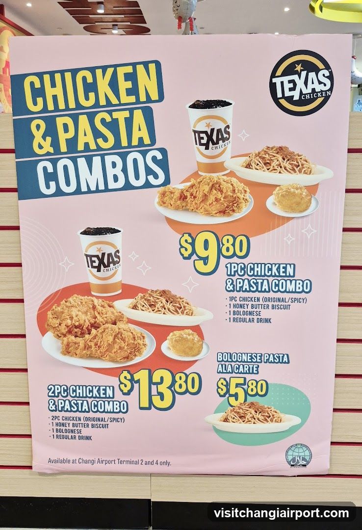Texas Chicken Combos Menu Board