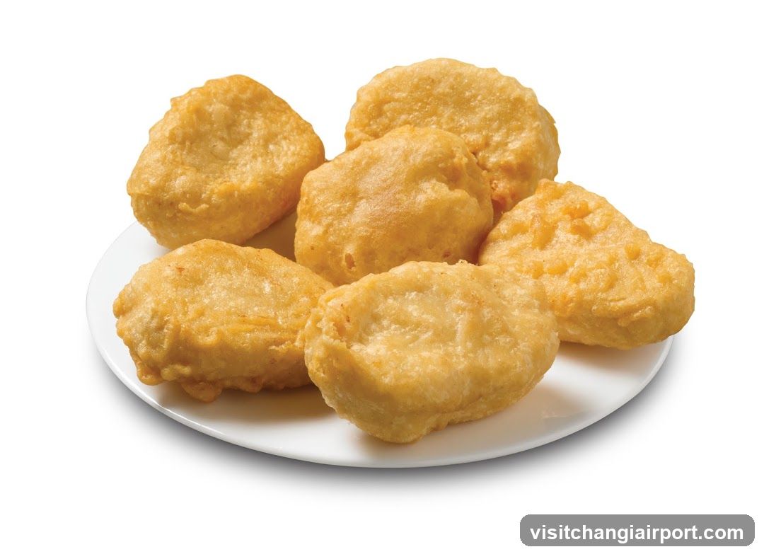 Fried Chicken Nuggets on a Plate