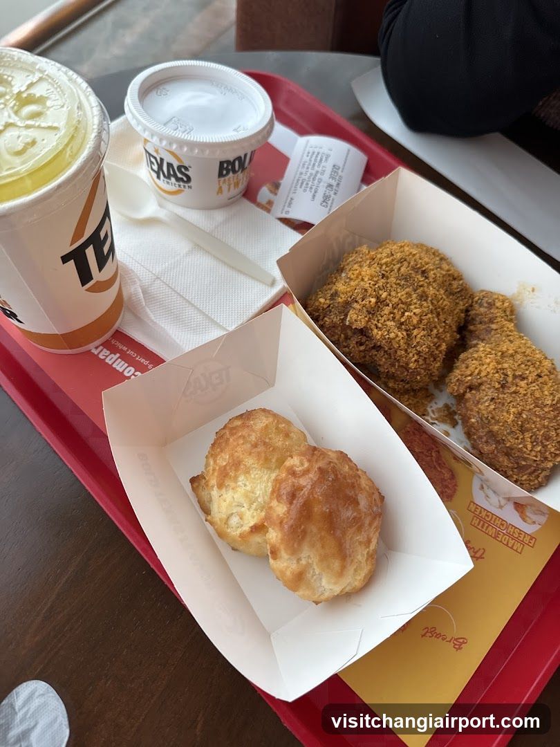 Biscuit and Fried Chicken Meal