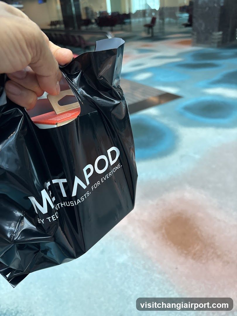 Metapod Bag in Airport Terminal