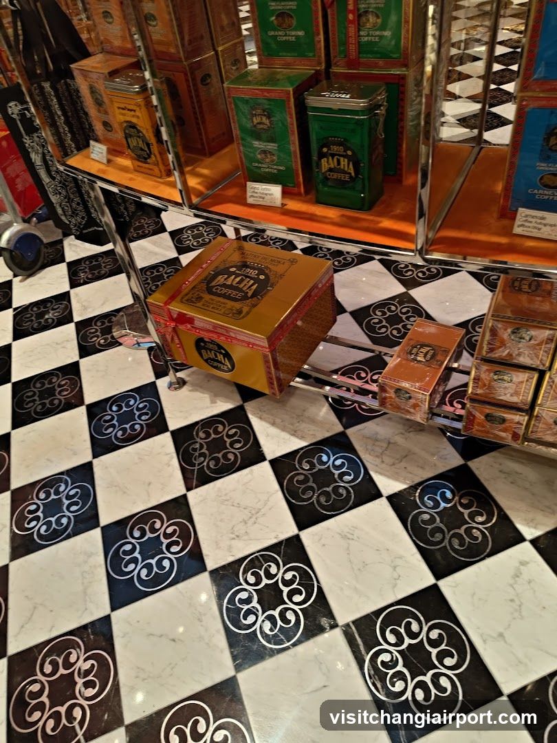 Bacha Coffee Shop Interior Display