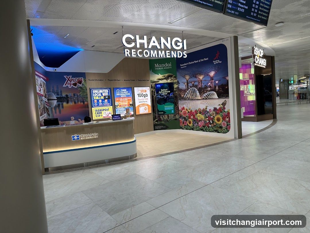 Changi Recommends kiosk