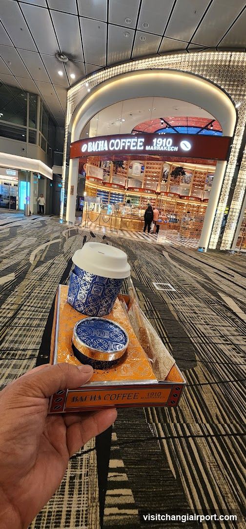 Bacha Coffee Shop Interior View with Product Display