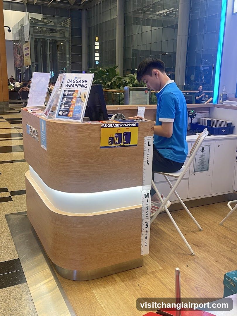 Baggage Wrapping Service Counter