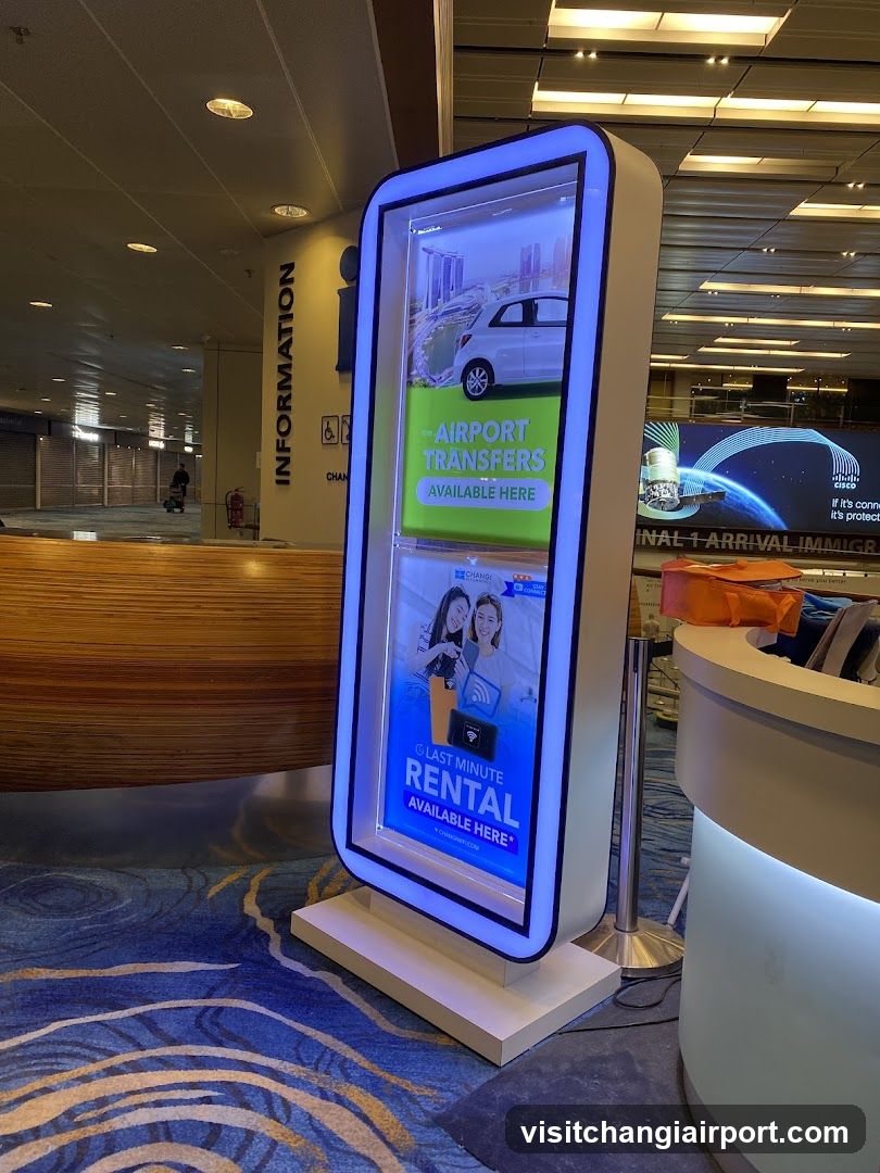 Airport Information Kiosk Display