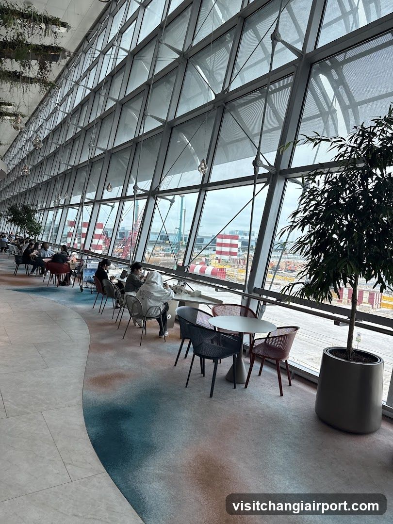 Airport Lounge Interior with View