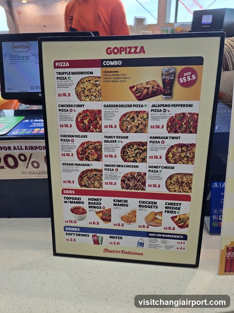 GoPizza Menu Board