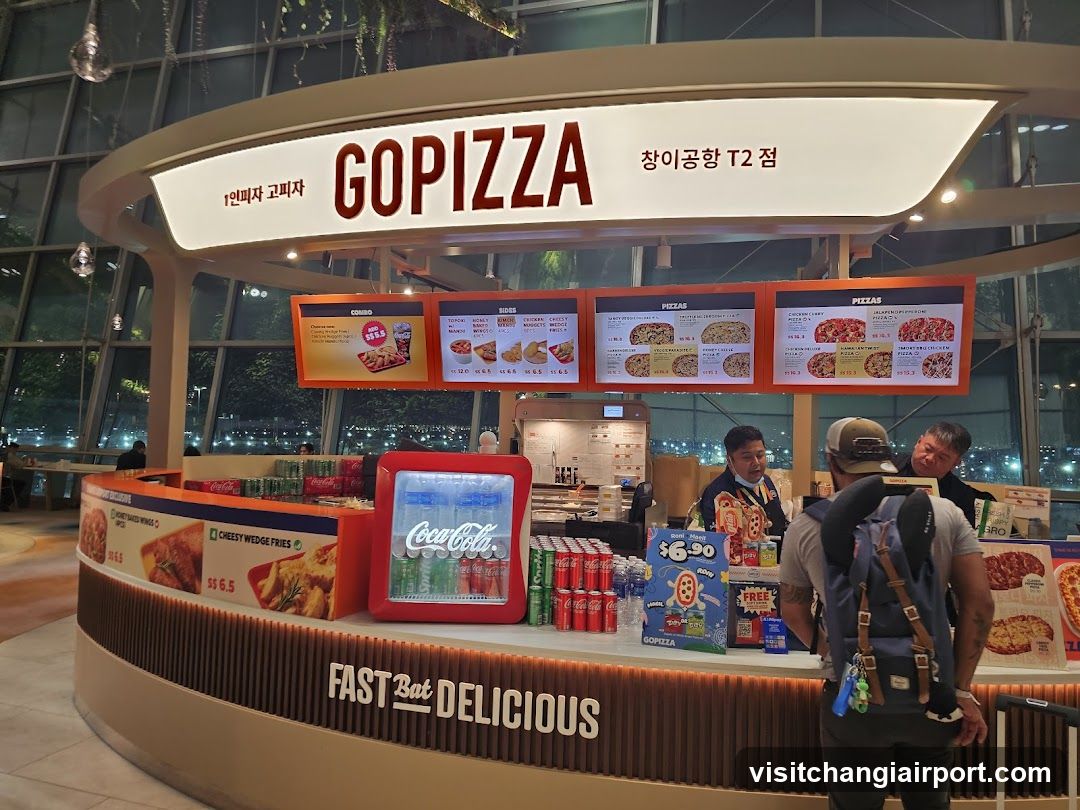 GoPizza FastBurger Stand at Changi Airport T2