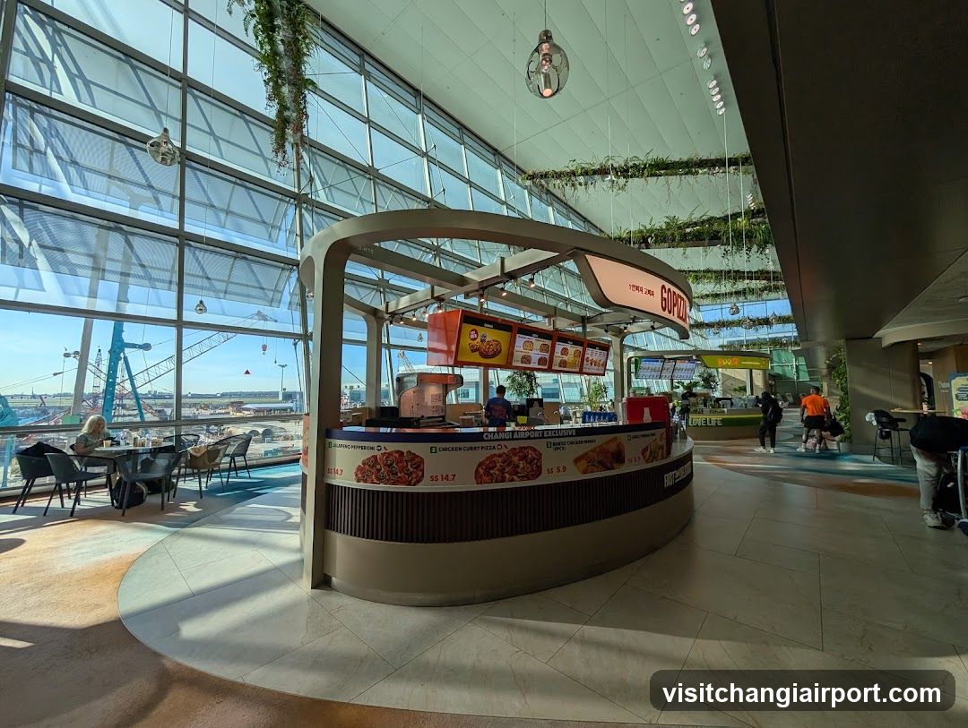 Food Kiosk in Airport Terminal
