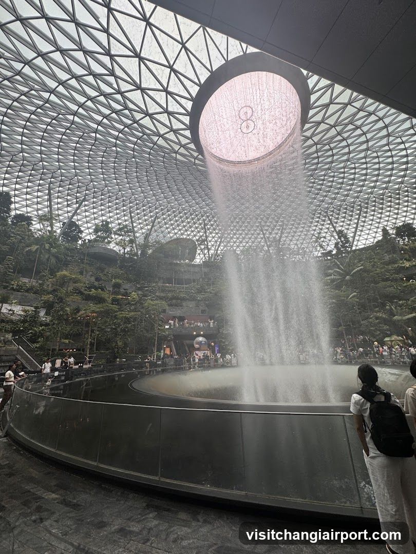 The Cloud Forest at Jewel Changi Airport