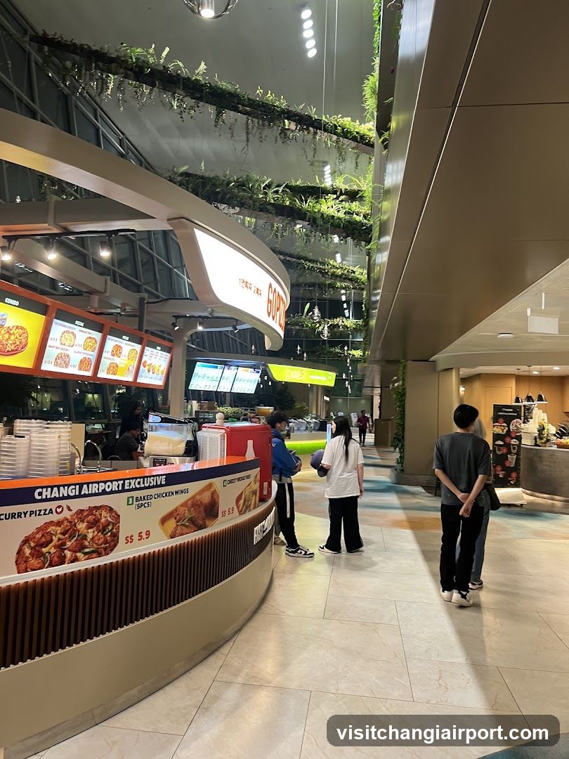 Airport Food Court Interior