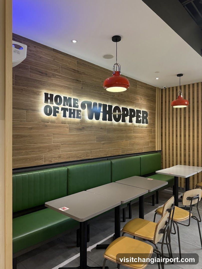 Restaurant Interior with Green Booths and Wooden Wall