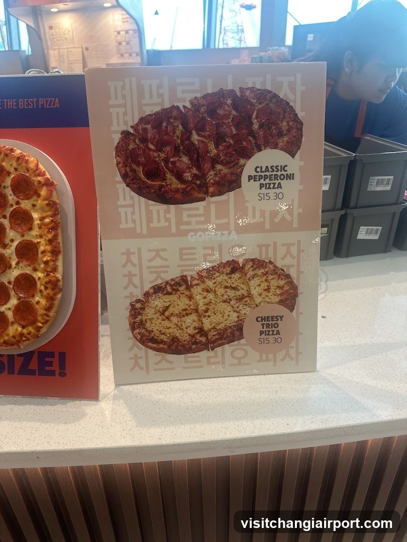 Pizza Menu Display