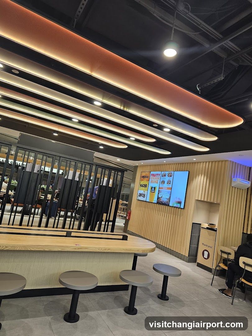 Modern Food Court Interior