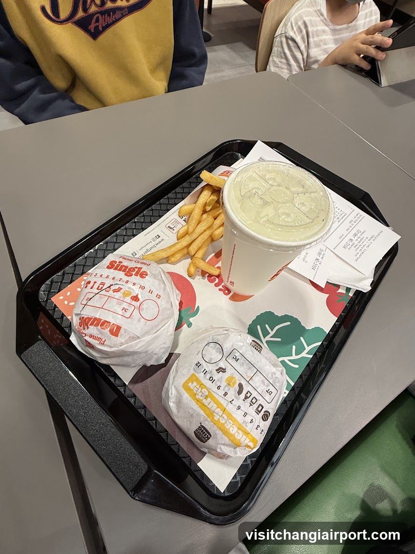 Fast Food Meal Tray
