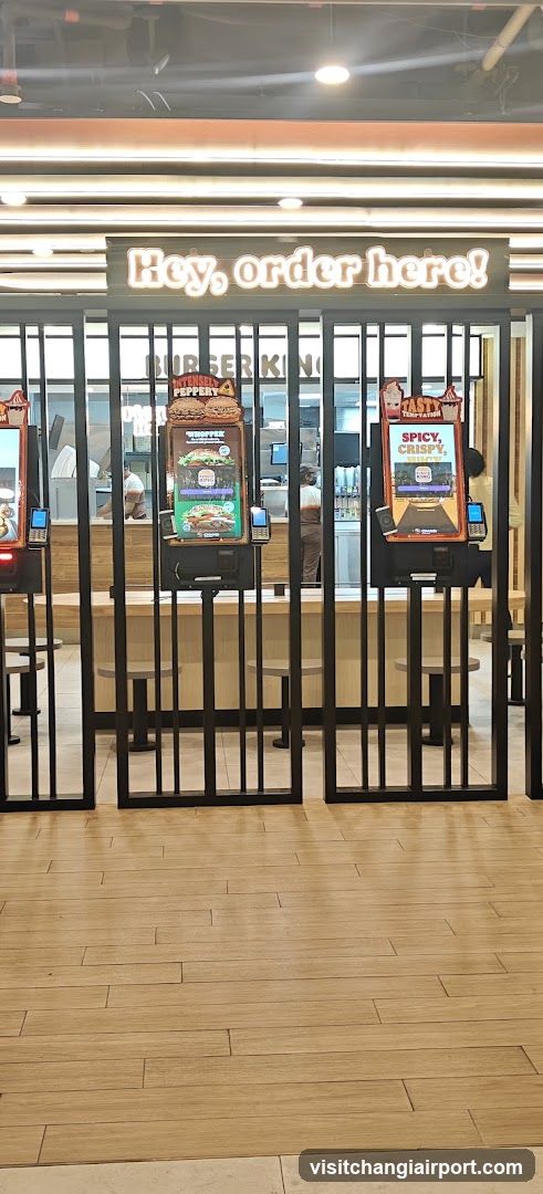 Burger King Ordering Kiosk Area