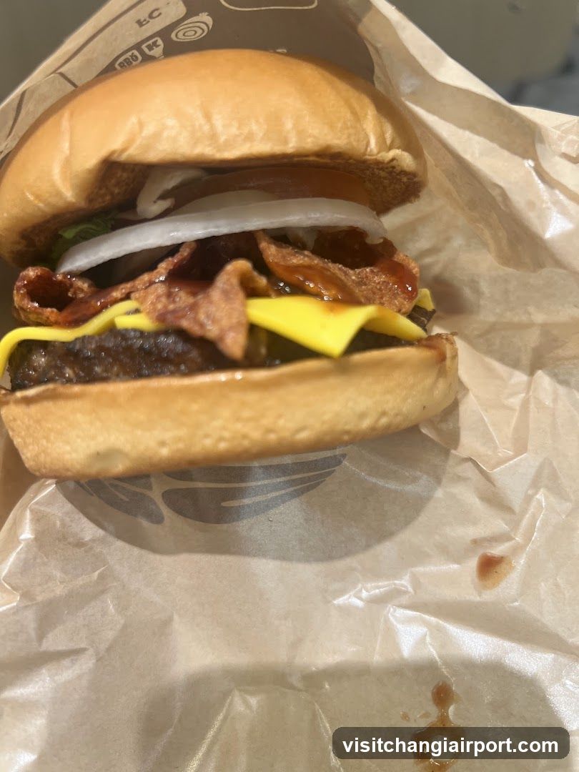 Burger with Bacon and Cheese