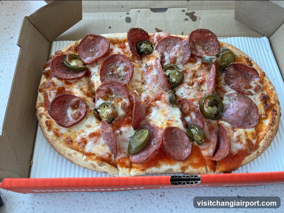 Pepperoni and Jalapeño Pizza in Box