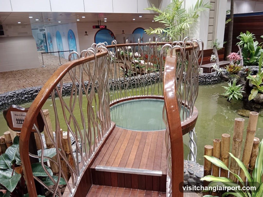 Indoor Hot Tub and Water Feature