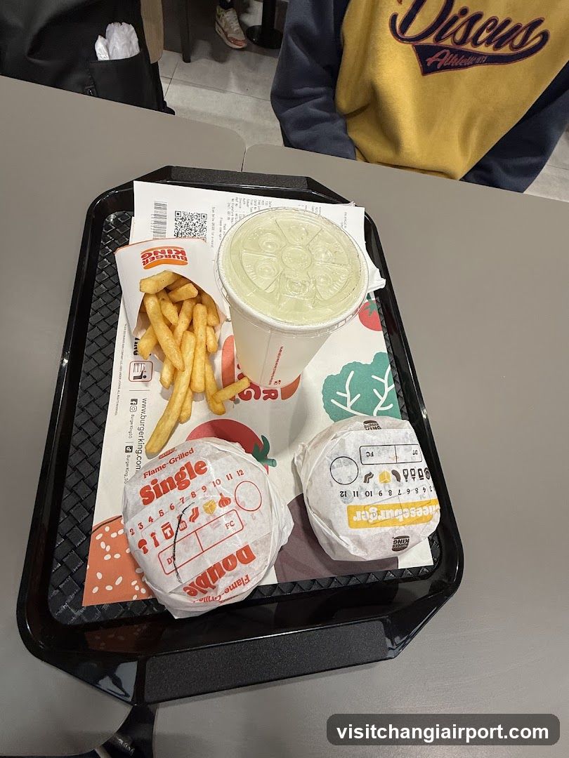 Fast Food Meal Tray