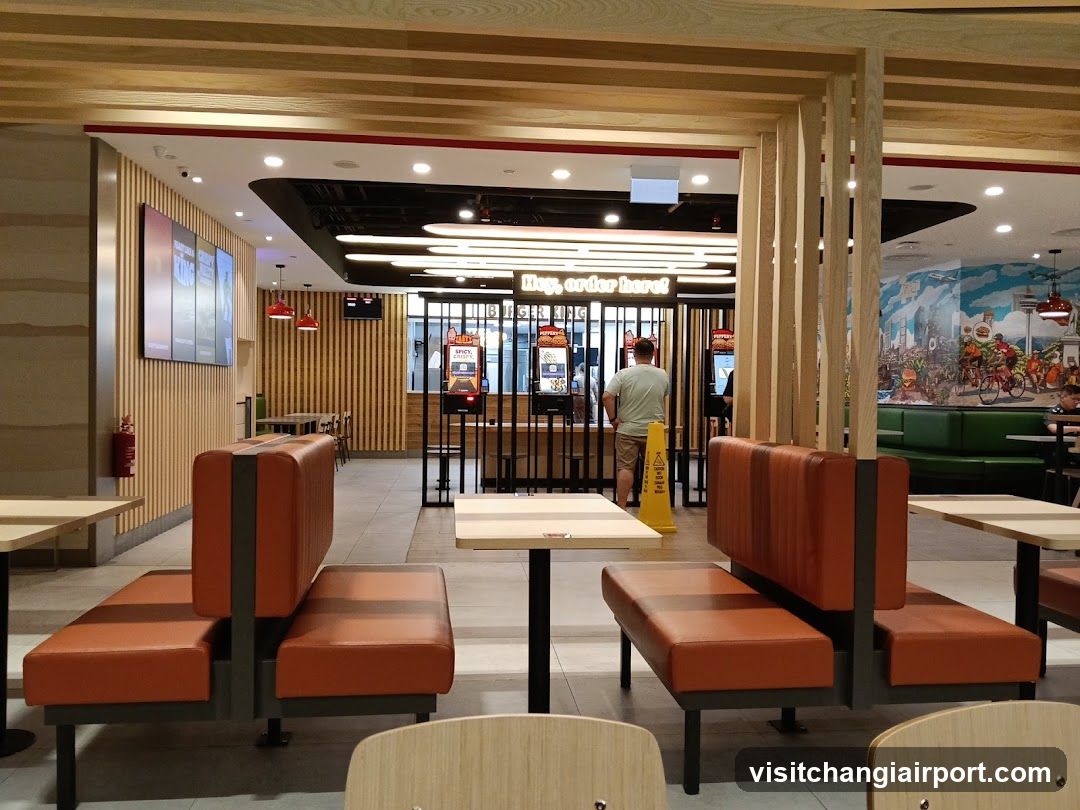 Restaurant Interior with Ordering Booths