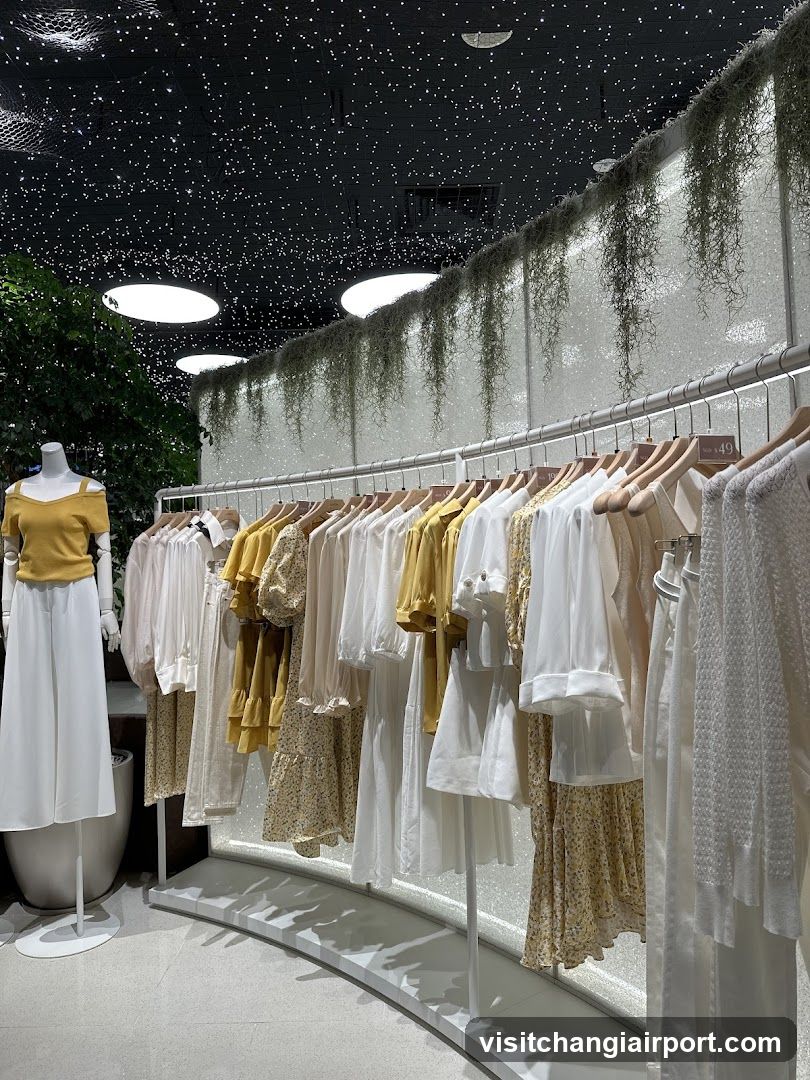 Clothing Store Interior Display