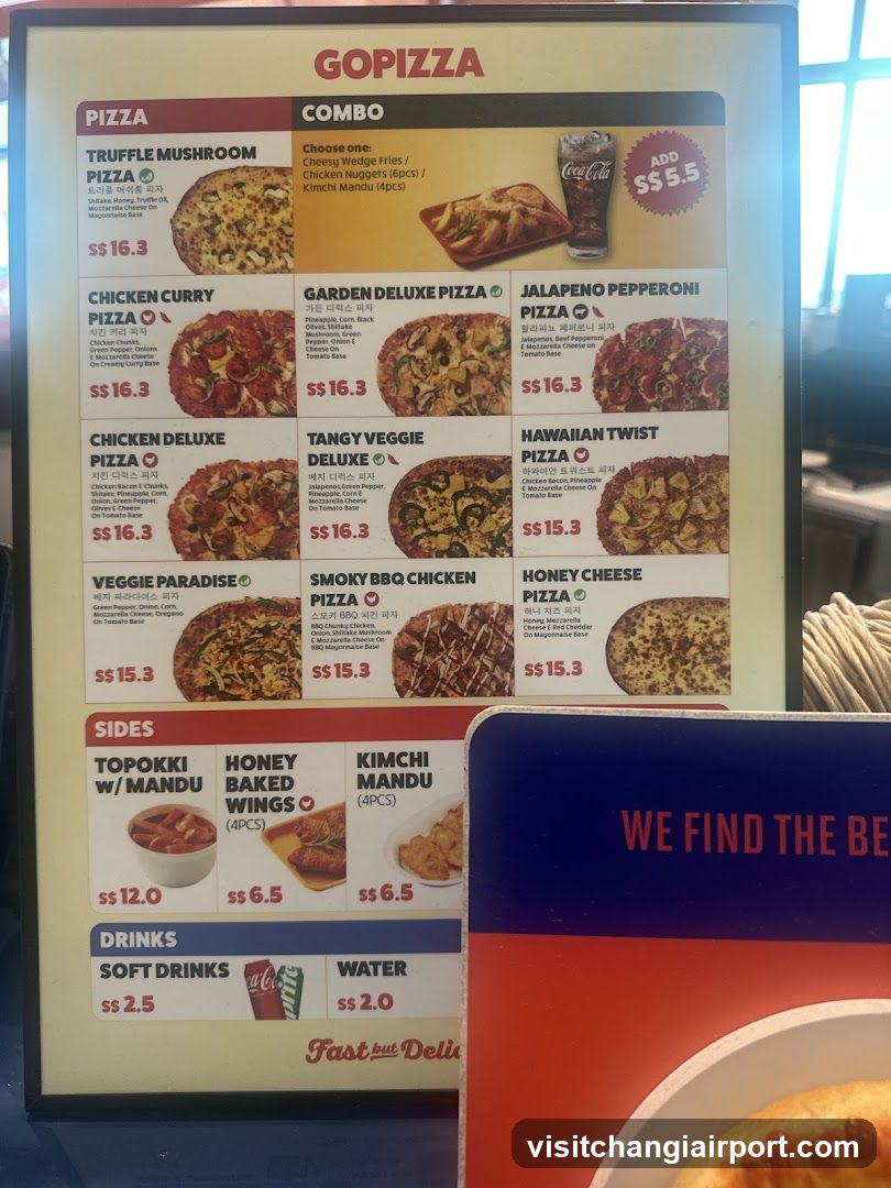 GoPizza Menu Board