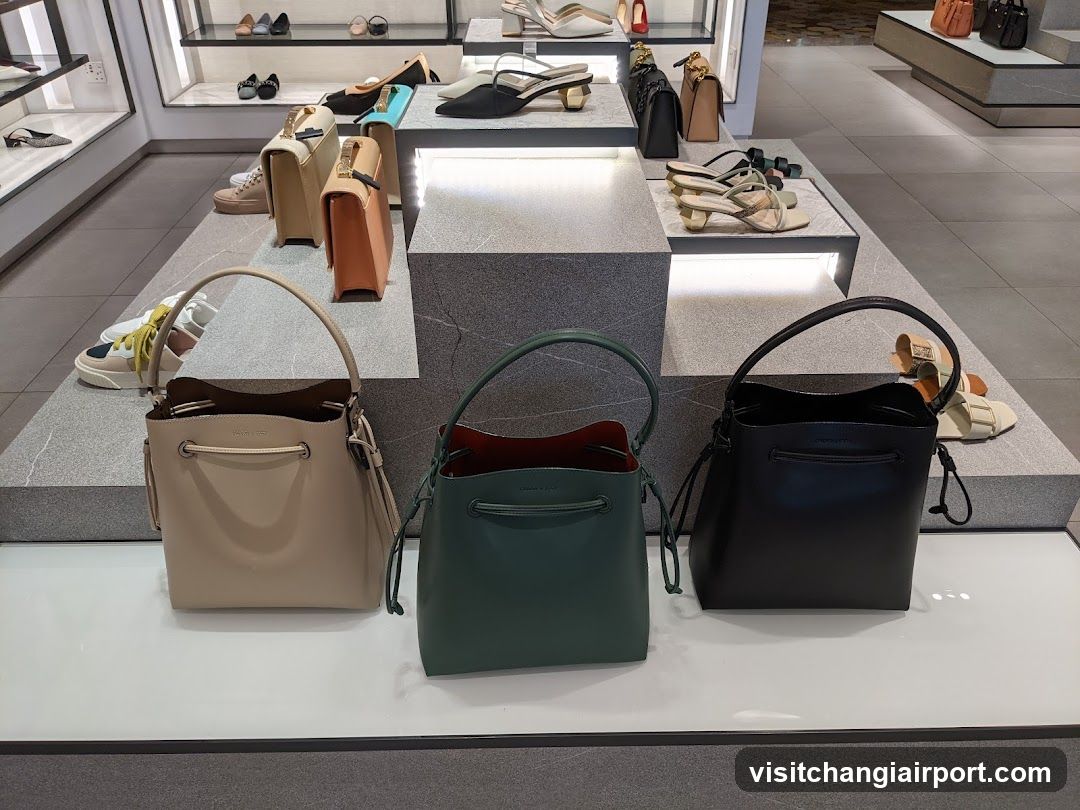 Luxury Handbags and Heels Display