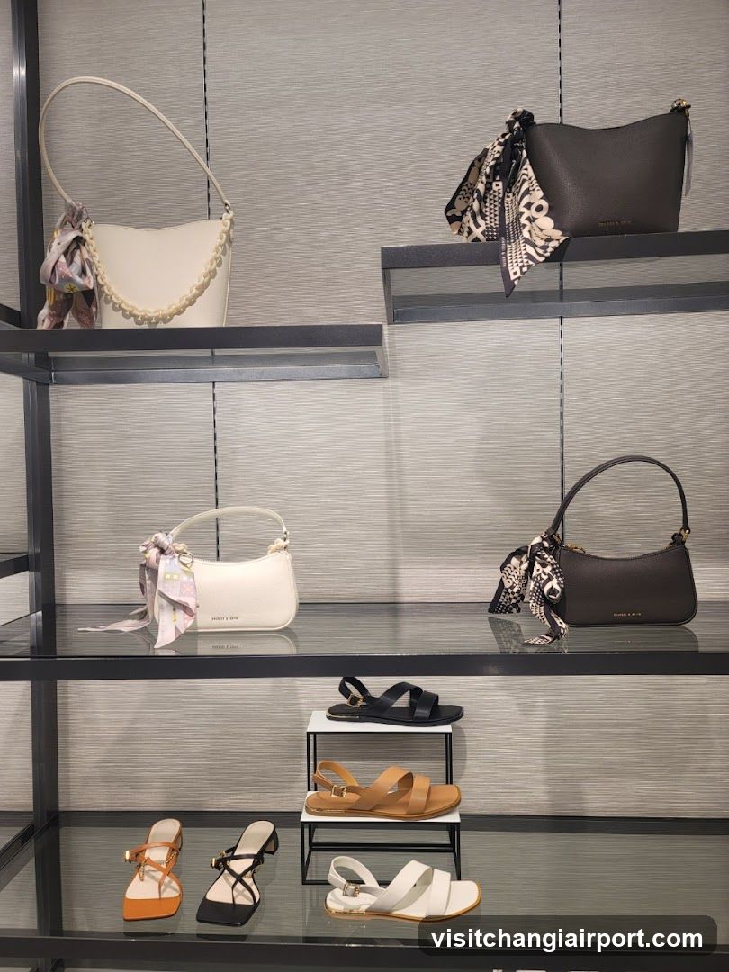 Handbag and Sandal Display