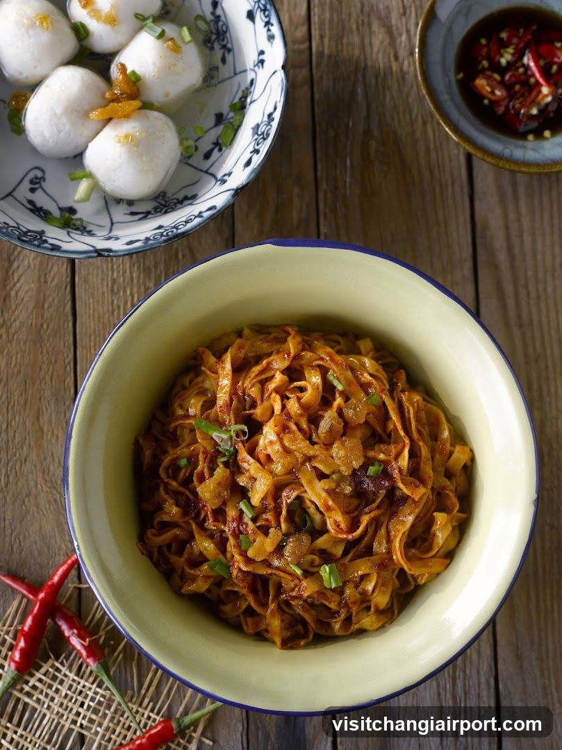 Spicy Noodles with Fish Balls